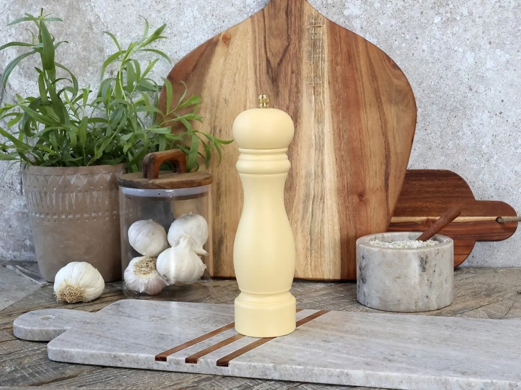 Medový drevený mlynček na soľ / korenie Grinder - Ø 5*20 cm