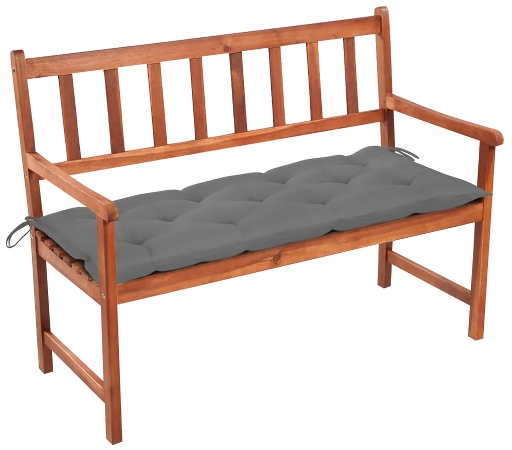 vidaXL Záhradná lavička s podložkou 120 cm akáciový masív