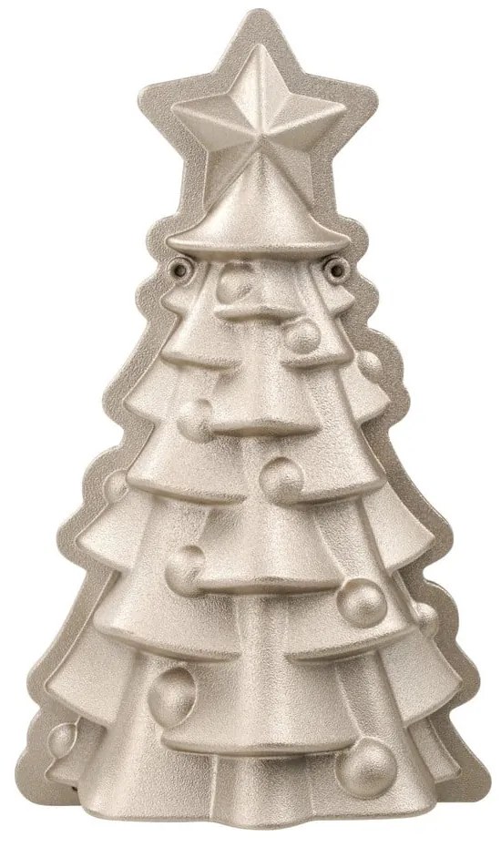 Béžová hliníková forma na pečenie Dr. Oetker White Christmas Baking, 16 x 26 cm