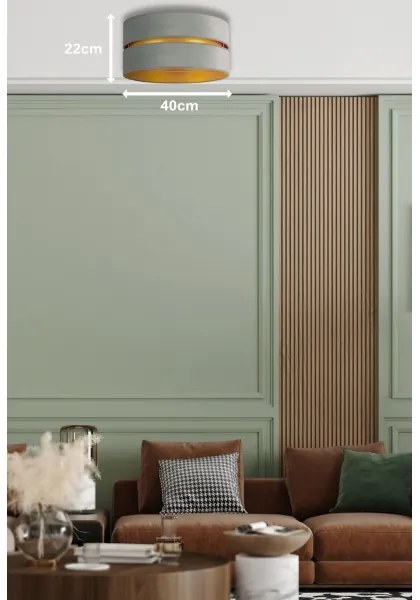 Duolla - Stropné svietidlo DUO 1xE27/15W/230V svetlo pr. 40 cm zelená/zlatá