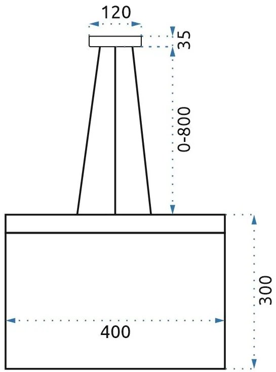 Toolight - LED reťazová závesná lampa APP890-CP , OSW-05040