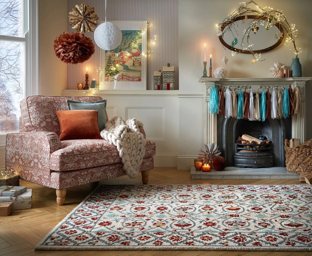 Kusový koberec Wool Loop Iris Red/Blue, 160x230, viacfarebná, obývacia izba, Flair Rugs