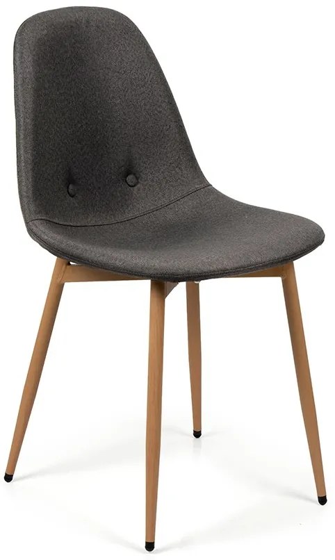 Noela Látková jedálenská stolička MARIE tmavo šedá