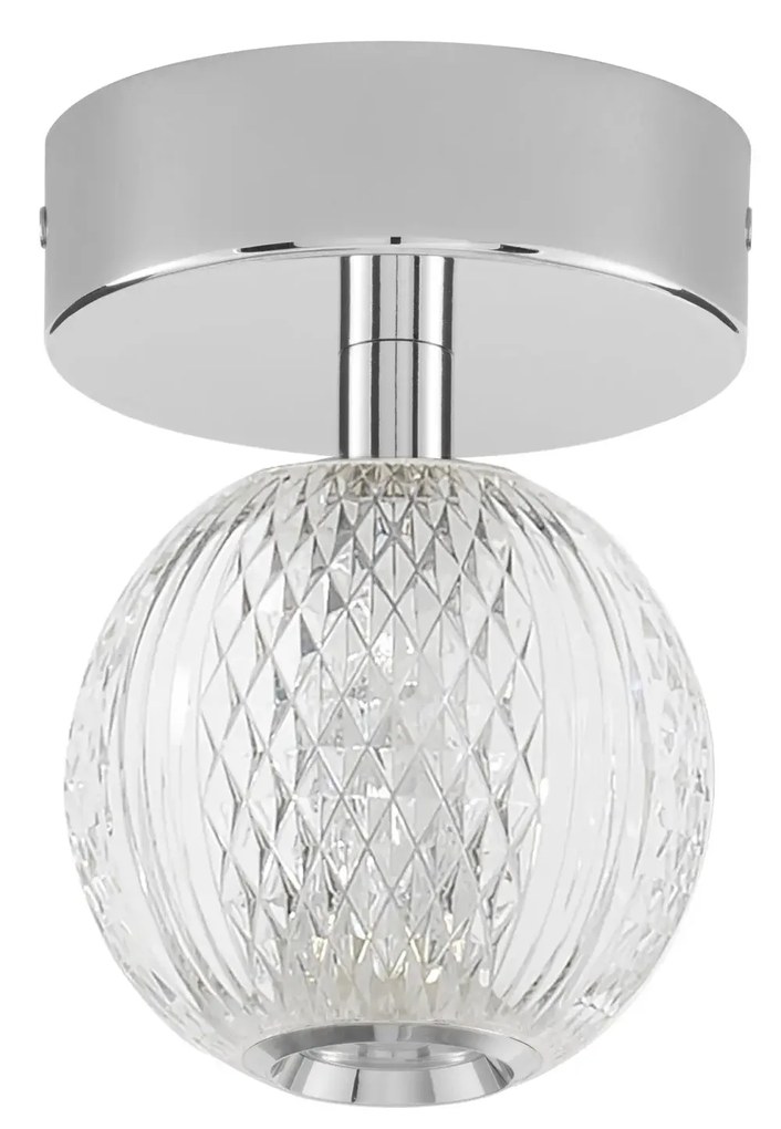 LED stropné svietidlo Brillante chróm