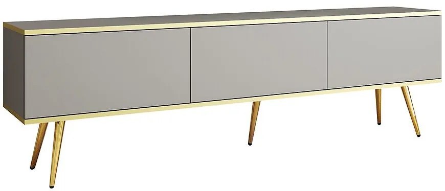 TV stolík Oro 175 Sivá+ Čierne nohy