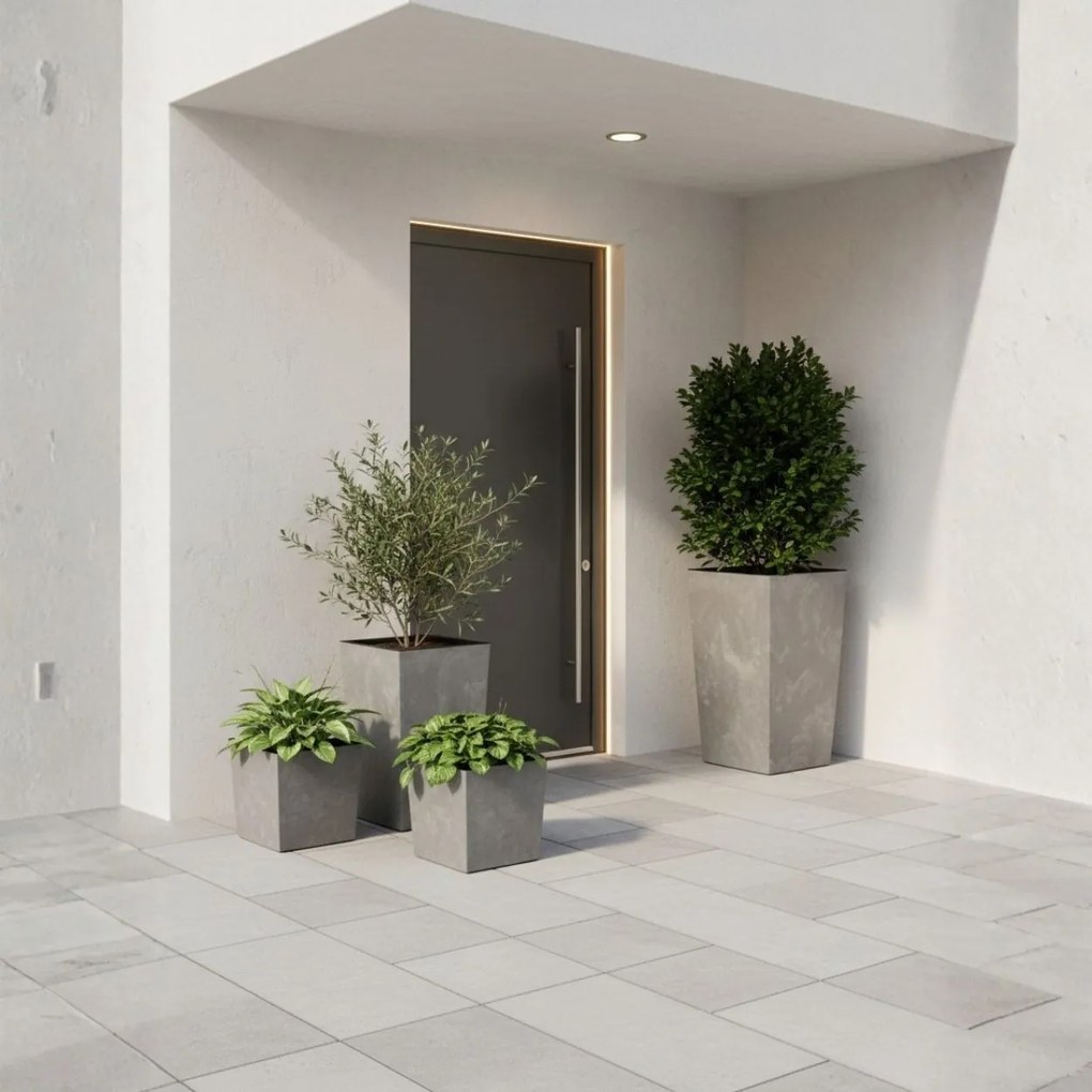 Květináč Porto 75x39,6 cm šedý beton