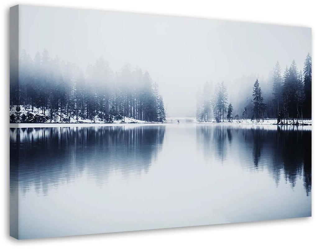 Gario Obraz na plátne Jazero v zime - Nikita Abakumov Rozmery: 60 x 40 cm