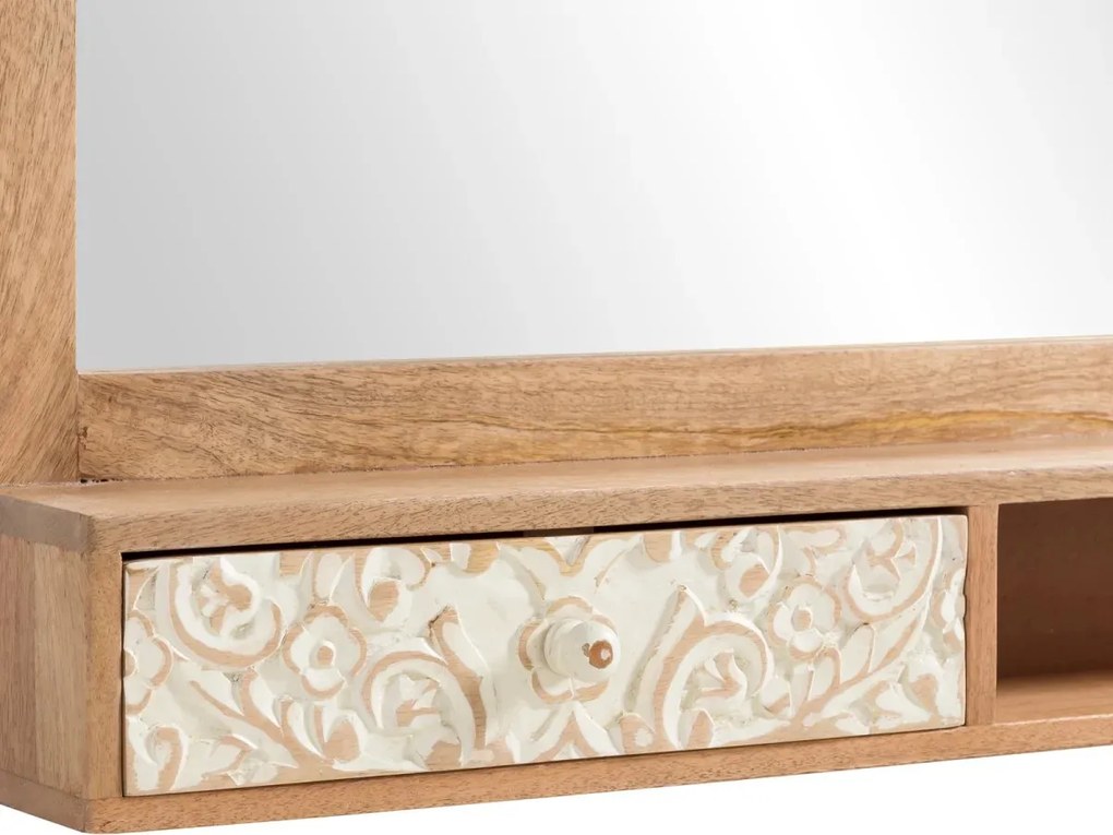 furniture-nabytek.cz - Masivní koupelnová sada Delhi z mangového dřeva, lakovaná, hnědá
