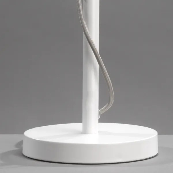 ONLI - Stolná lampa WIRE 1xE27/15W/230V 50 cm šedá/biela