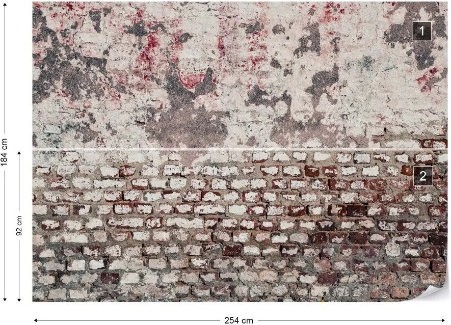 Fototapeta GLIX - Urban Wall + lepidlo ZADARMO Vliesová tapeta  - 254x184 cm