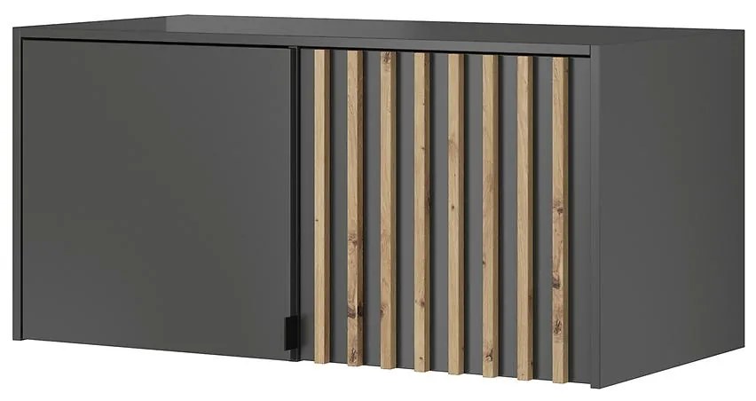 Nadstavec Na Skriňu Nelly 2d Grafit/Artisan