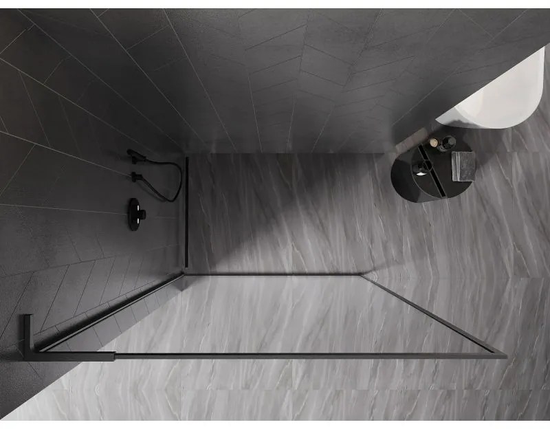 Mexen, Mexen Kioto-XF L sprchová stena s rámom 120x202 cm, priehľadná 10 mm, pištoľovo sivá kartáčovaná - 800-120-174-66-00-XF