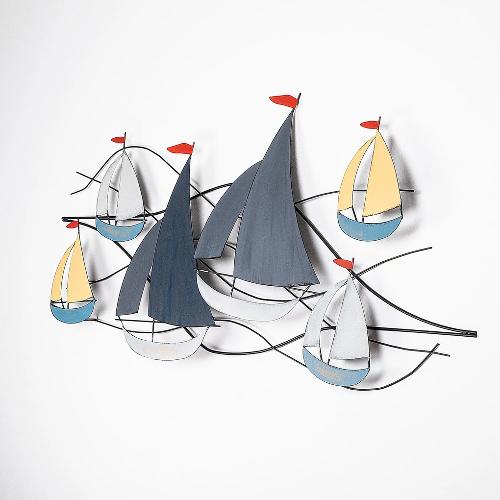 Nástenná kovová dekorácia Hizir viacfarebná