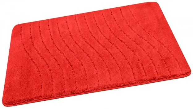 Kúpeľňový koberček Sara Red červený Fale
