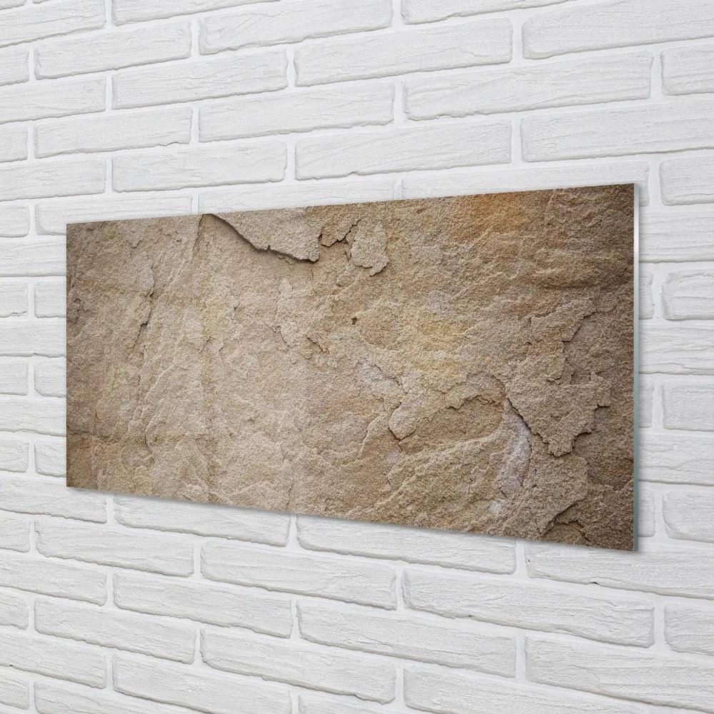 Sklenený obklad do kuchyne Kamenná stenová štruktúra 120x60 cm