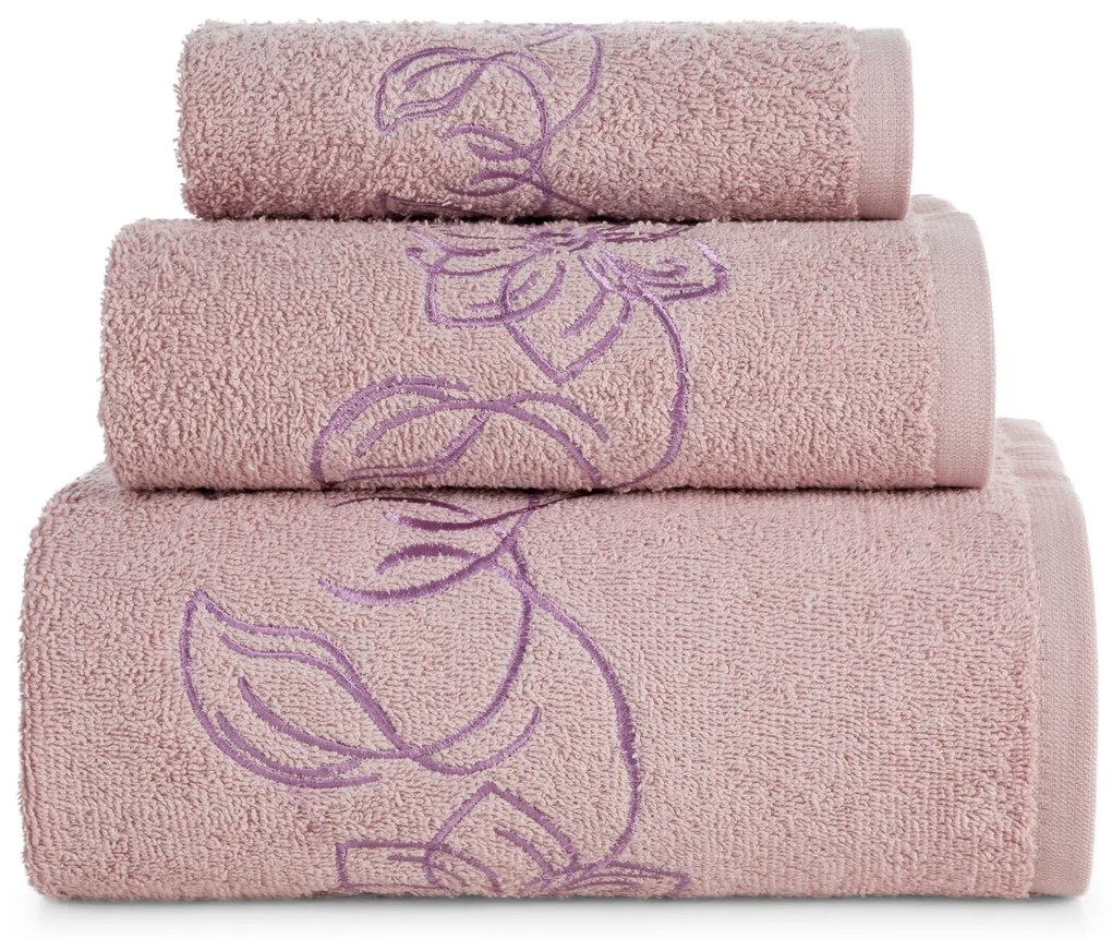 FROTÉ UTERÁK LILA SADA 1KS 30X50 CM, 1KS 50X90 CM, 1KS 70X140 CM PUDROVÁ