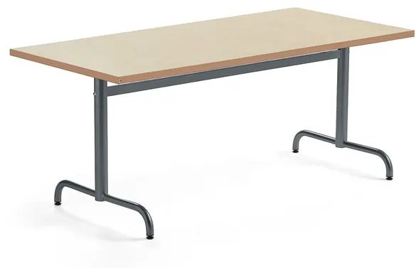 Stôl PLURAL, 1600x800x720 mm, linoleum - béžová, antracit