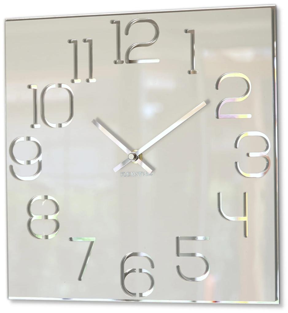Dizajnové nástenné hodiny Digit Flex z120-2-0-x, 30 cm, biele