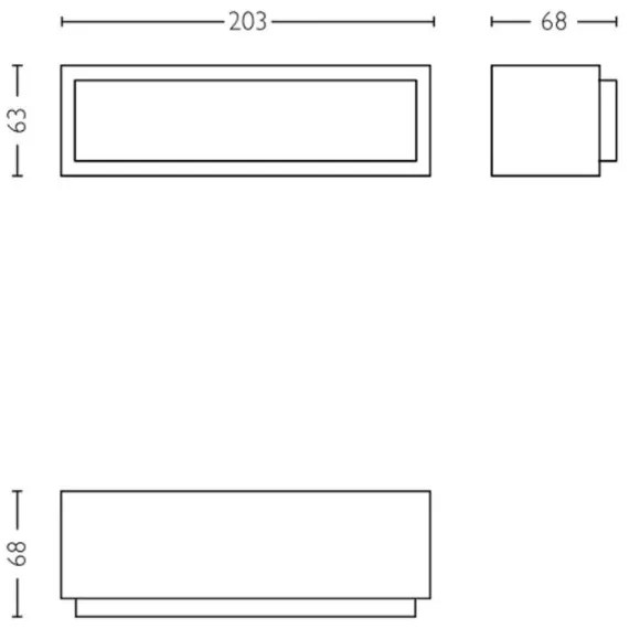 Philips - LED Vonkajšie nástenné svietidlo STRATOSPHERE LED/3,8W/230V 4000K IP44