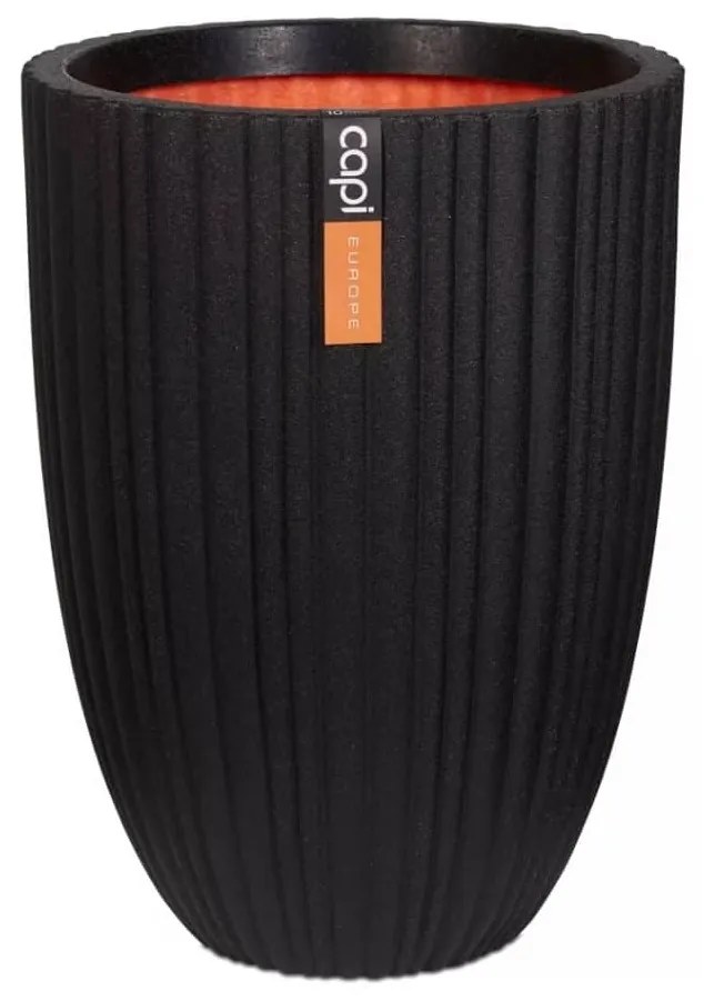Capi Váza elegantná nízka čierna Urban Tube 55x73 cm KBLT785