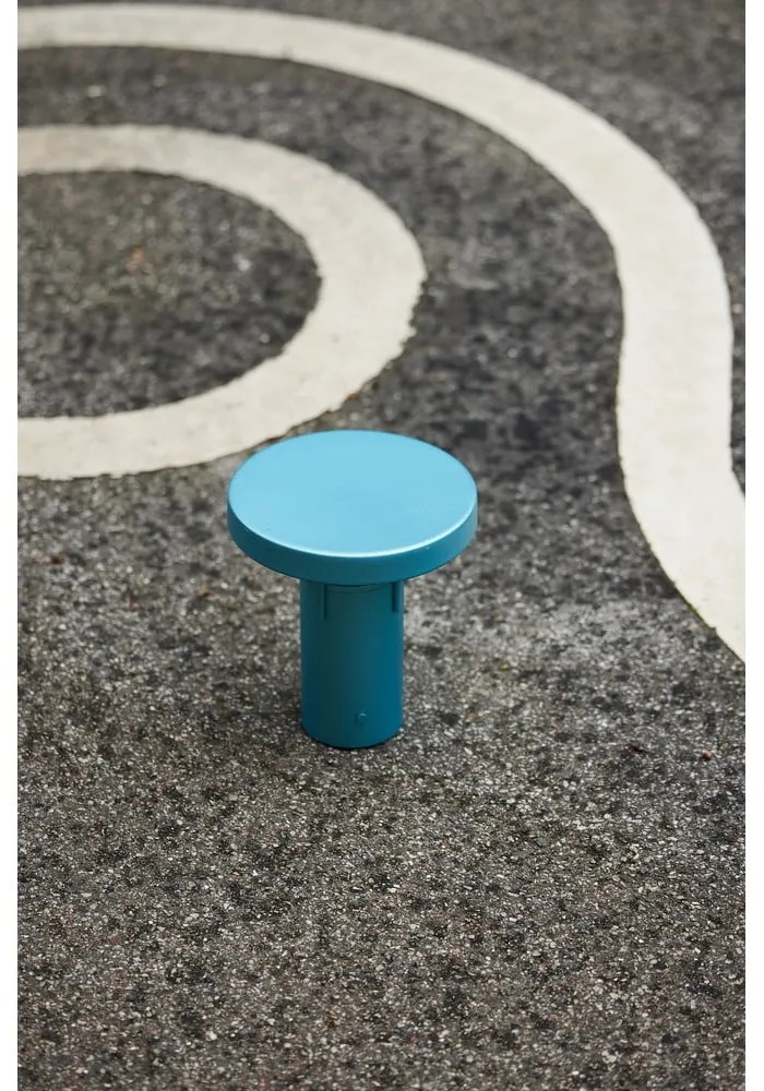 Modrá LED stmievateľná stolová lampa (výška 20 cm) BringMe – Hübsch