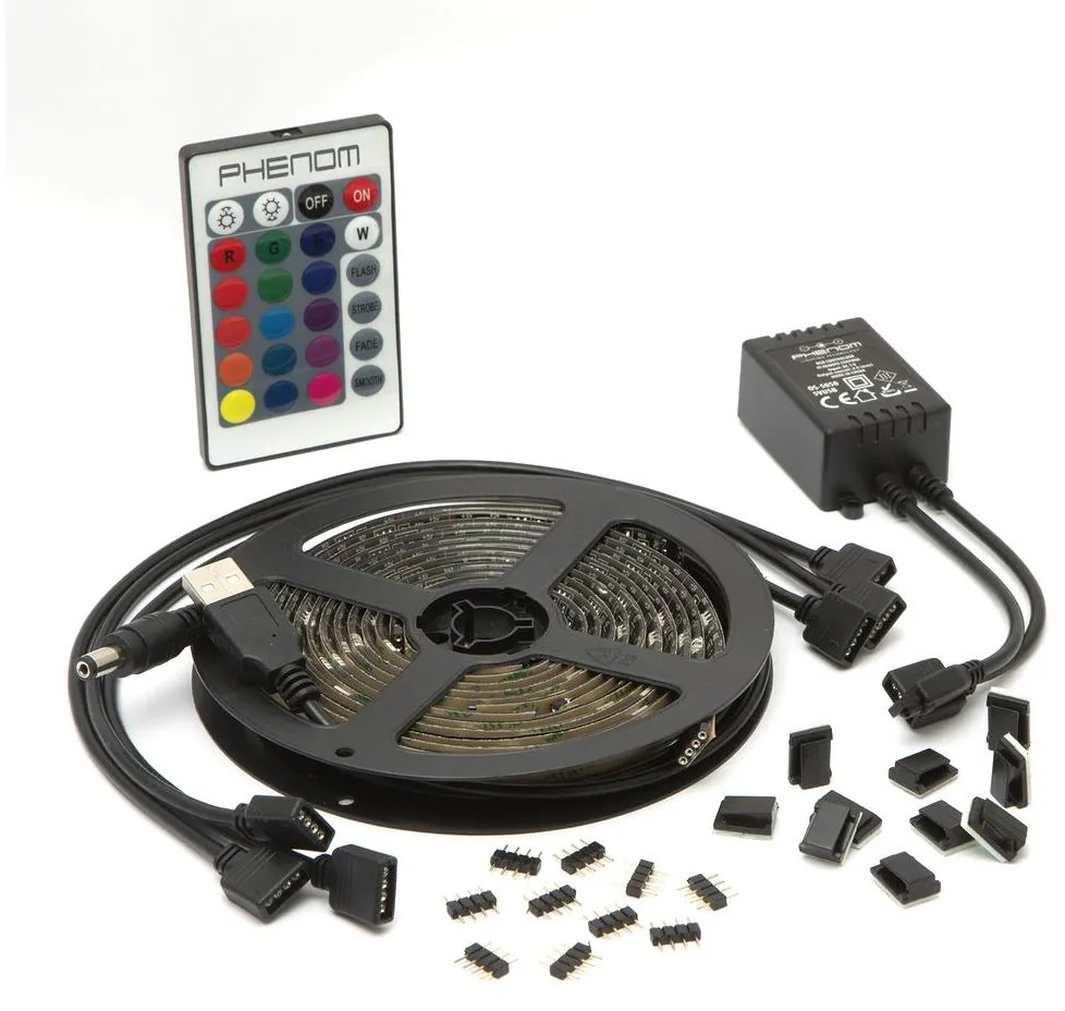 SADA 4x LED RGB Stmievateľný pásik 2x37cm 2x70cm LED/2,66/5,04W/5V IP65 + DO