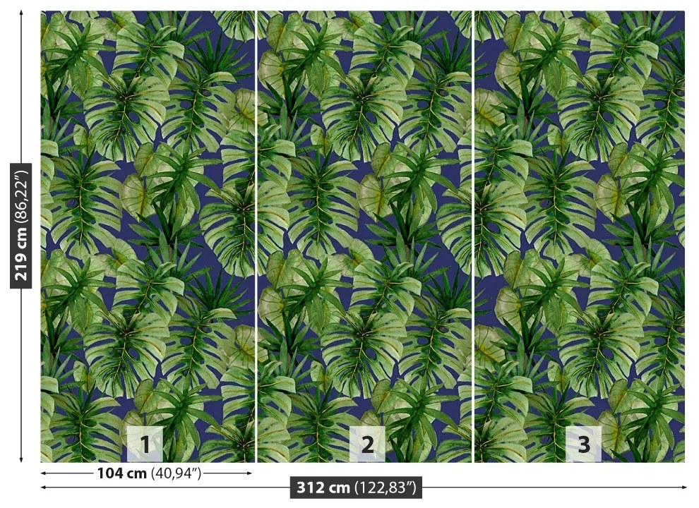 Fototapeta Vliesová Tropické monstera 208x146 cm