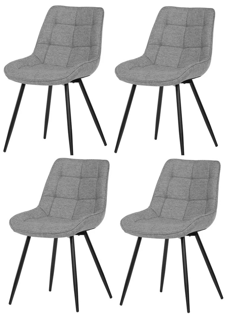 Súprava jedálenských stoličiek CT-395 SIL2, 4 ks