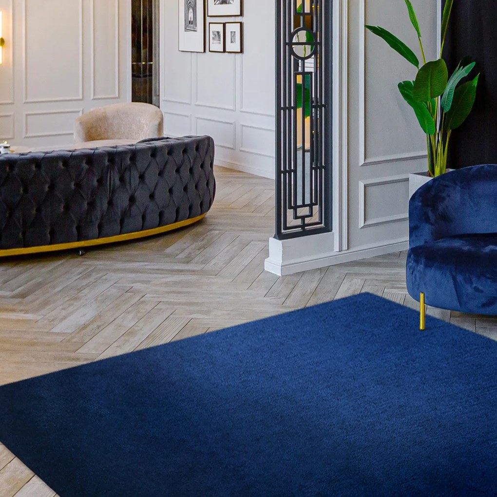 Dywany Łuszczów, Kusový koberec Visco Rabbit Dark blue 10, 120x170, modrá, detská izba