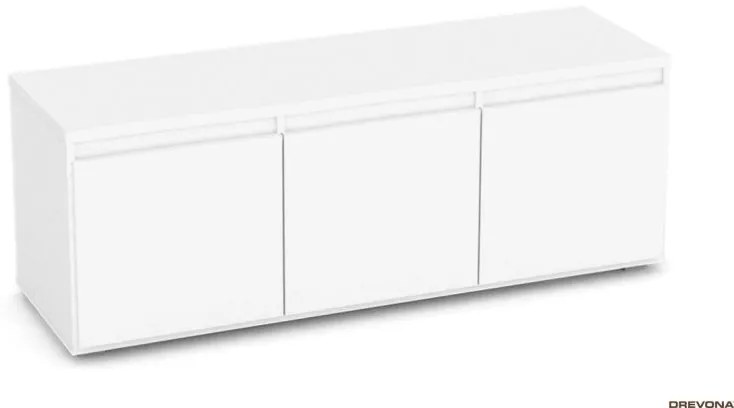 Drevona, komoda, REA AMY 12, biela