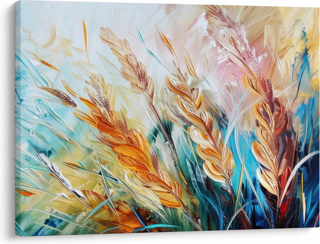 Obraz - Pšenica, abstrakcia (70x50 cm)