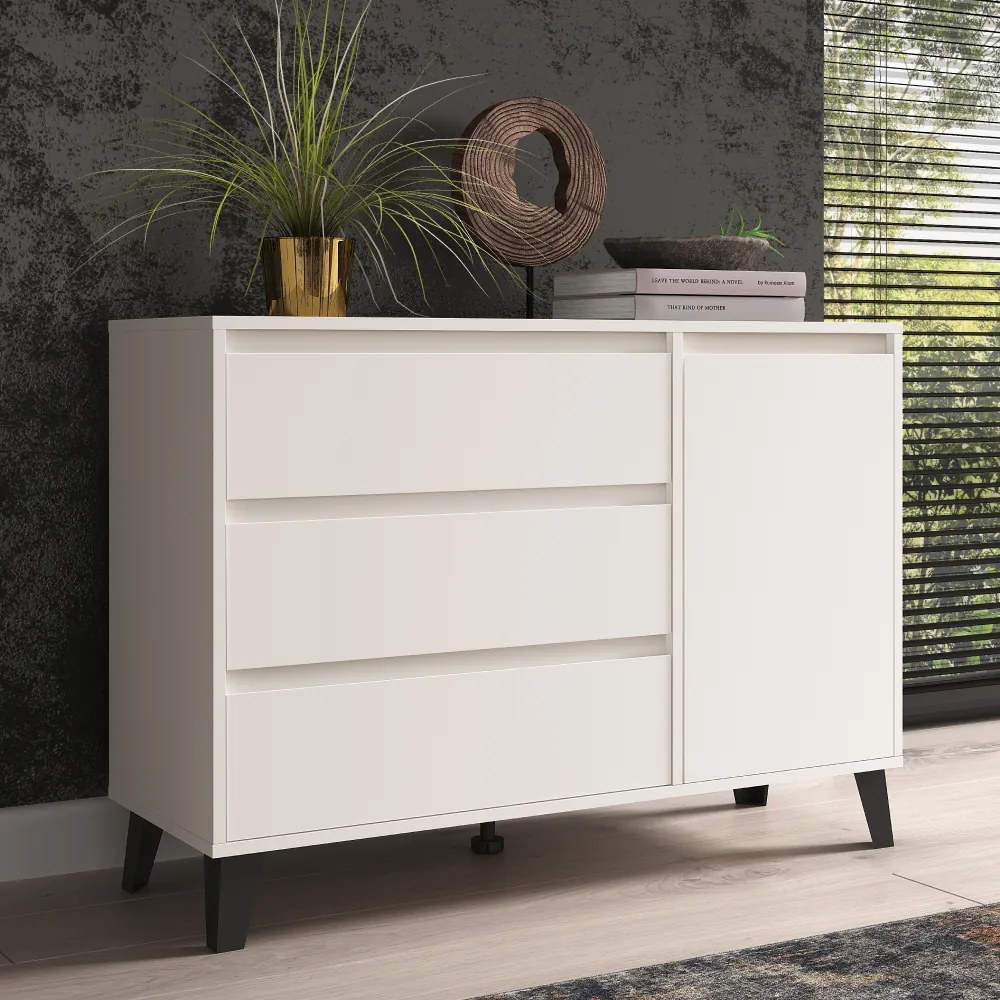 Komoda BOGAN 1D3S, biela