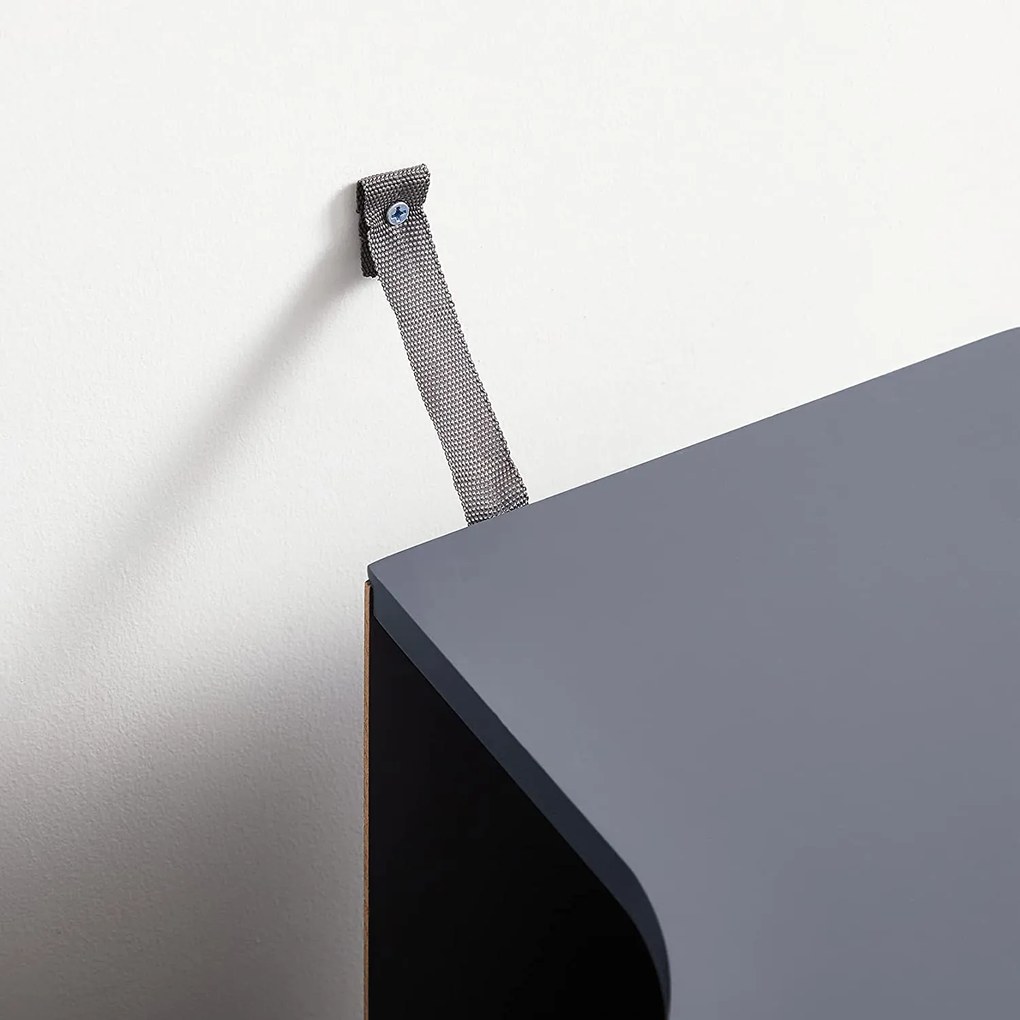 Kúpeľňová skrinka pod umývadlo, výška 60 cm, šedá