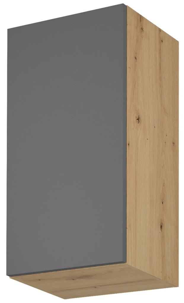Horná kuchynská skrinka G40 Langari (dub artisan + sivá matná) (L). Vlastná spoľahlivá doprava až k Vám domov. 1016901