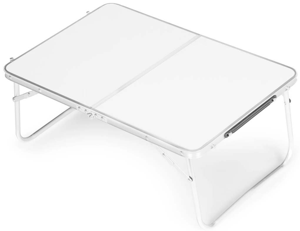 MultiGarden Turistický skladací stolík 60x40cm - biela