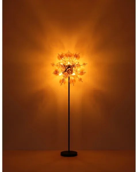 Globo 15633SA - Stojacia lampa UDO 6xE14/25W/230V zlatá