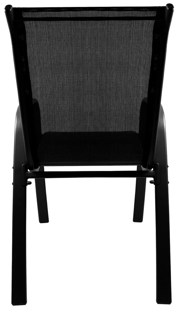 Záhradná stolička 2 kusy AGA MR4400BC-2 - čierna