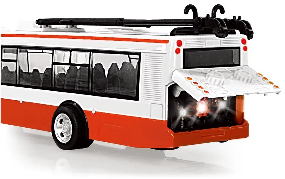RAPPA Trolejbus s hlásením českých zastávok - 28 cm - Rappa