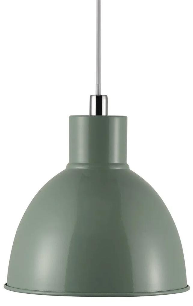POP | dizajnové závesné svietidlo s kovovým tienidlom Farba: Zelená