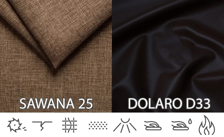 Pohovka trojsedačka Lavenda (svetlohnedá + hnedá). Akcia -20%. Vlastná spoľahlivá doprava až k Vám domov. 616005