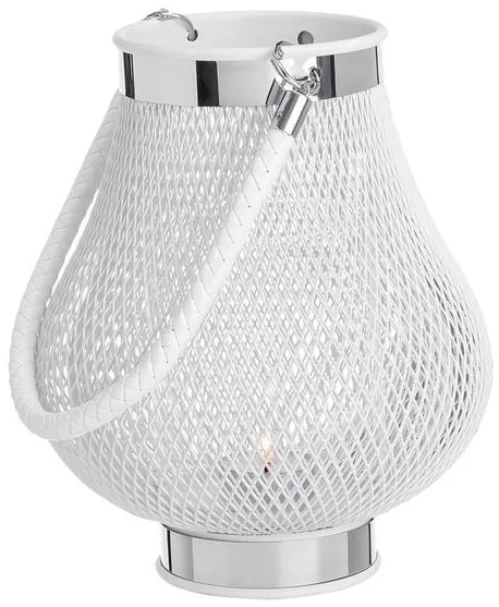 Elegantní drátěná lucerna Melinera Windlicht - Bílá