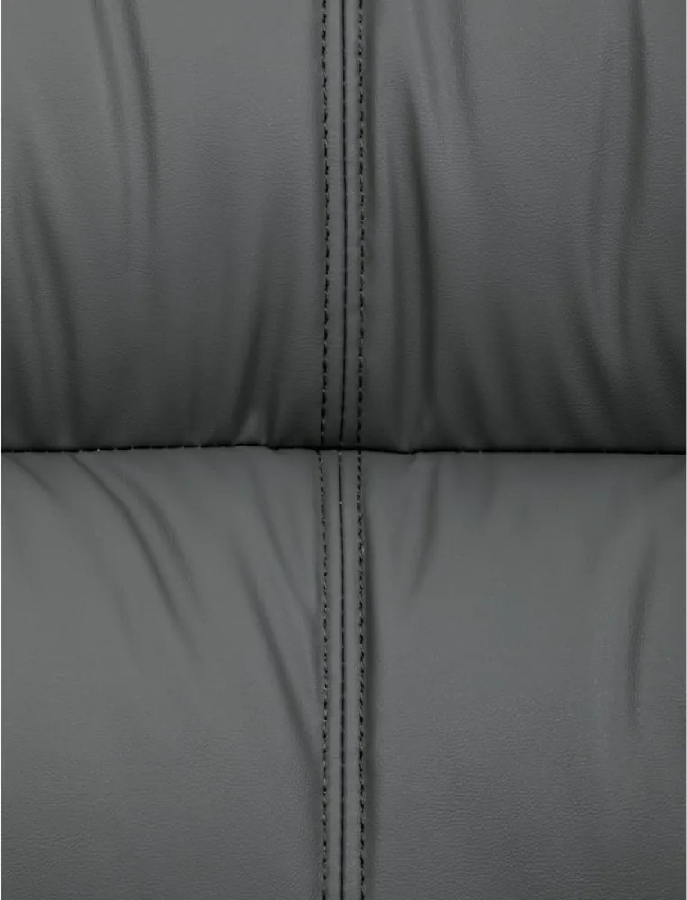 Kancelárske kreslo PEDRO — ekokoža, sivá