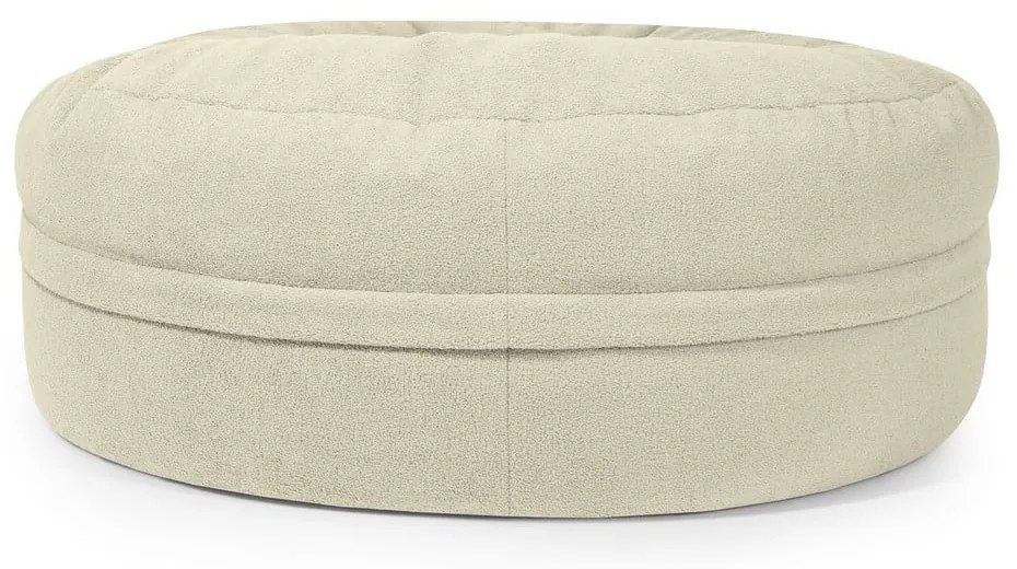 Hnedý sedací vak z textílie buklé Roll 135 – SLOWDOWN