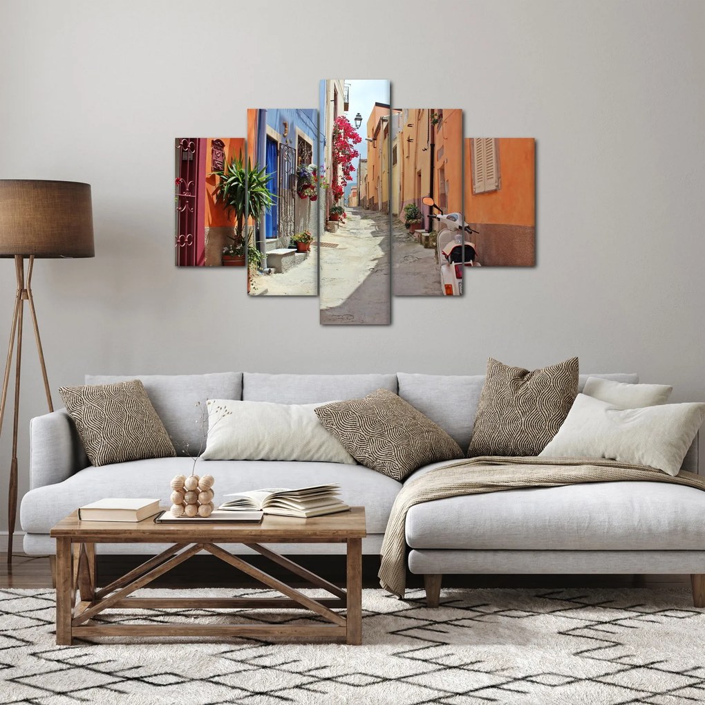 Obraz ulice na Sardínii (150x105 cm)