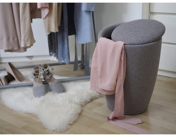 WENKO 22448100 - Stolička CANDY 36x50,5 cm šedá/čierna