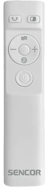 Sencor - Podlahový bezvrtuľový ventilátor 50W/230V biela + diaľkové ovládanie