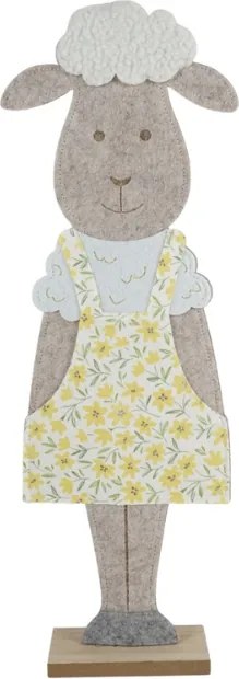 Veľkonočná dekorácia FELT OVCA 50 cm - viac farieb Farba: Žltá