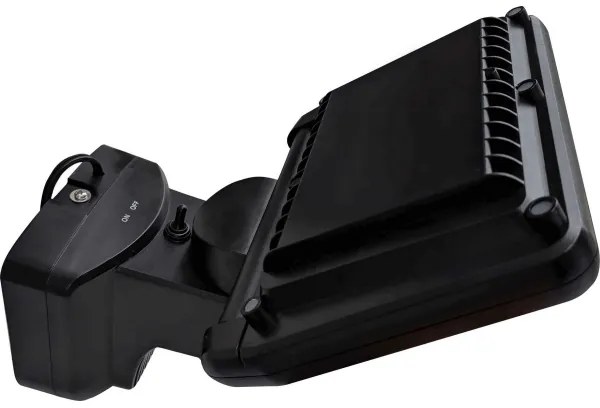 LED solárny reflektor TOMI LED/10W/7,4V 1800 mAh IP44 čierny s čidlom