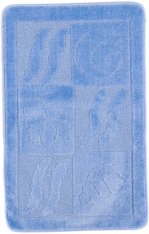 Kúpeľňová predložka 1107 modrá, Šířky běhounů 100 cm