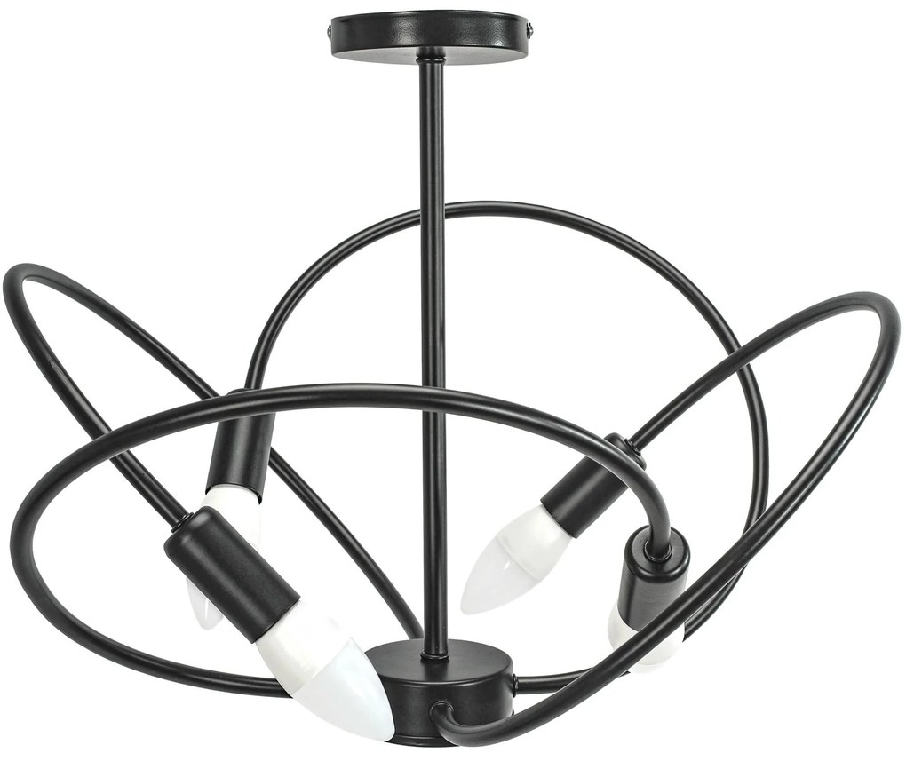 Stropné svietidlo Lampa 4 APP1093-4C čierne